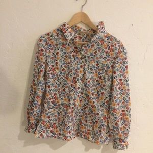 Linen Lawn floral button up